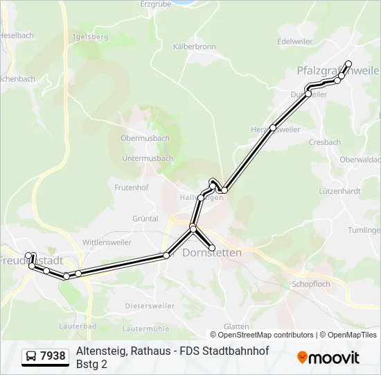 7938 Bus Line Map
