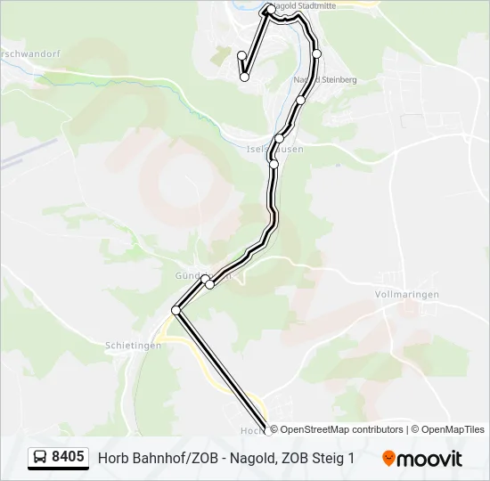 8405 Bus Line Map