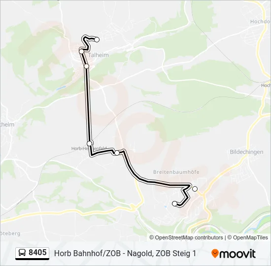 8405 Bus Line Map