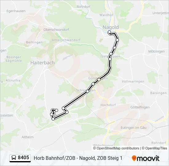 8405 Bus Line Map