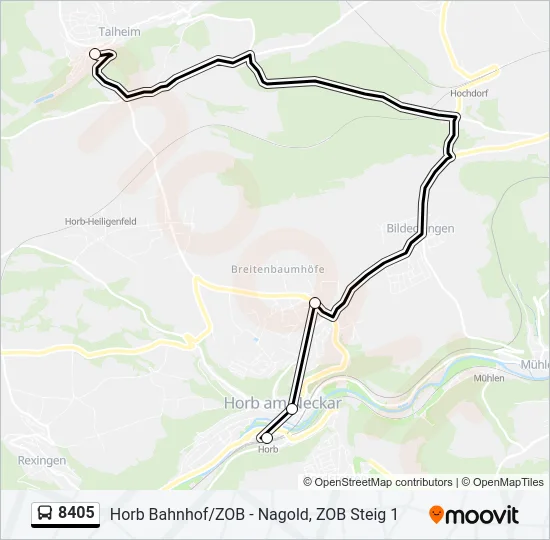 8405 Bus Line Map