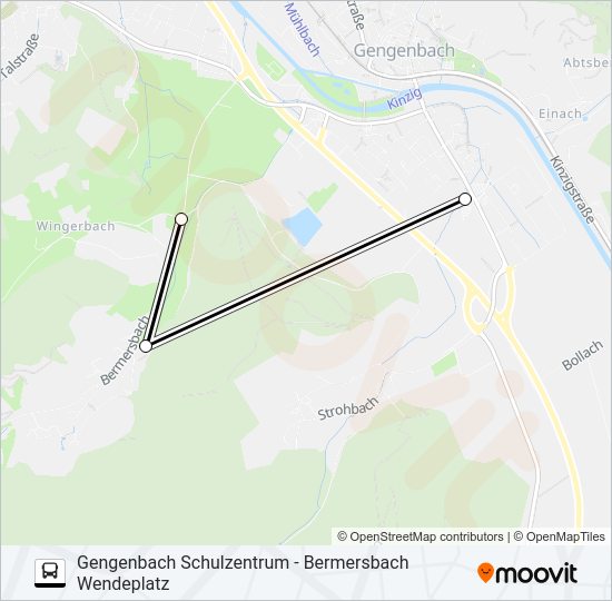ZIMBUS 3 Bus Line Map