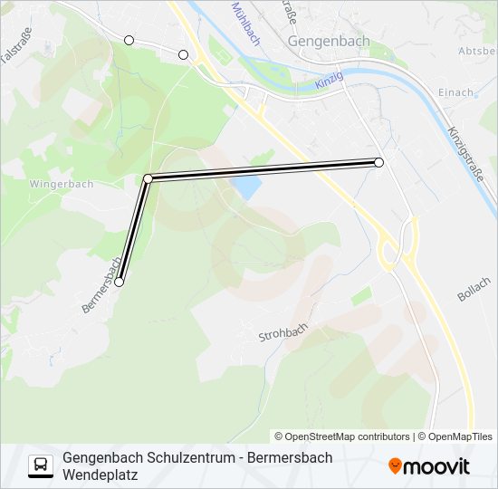 ZIMBUS 3 Bus Line Map