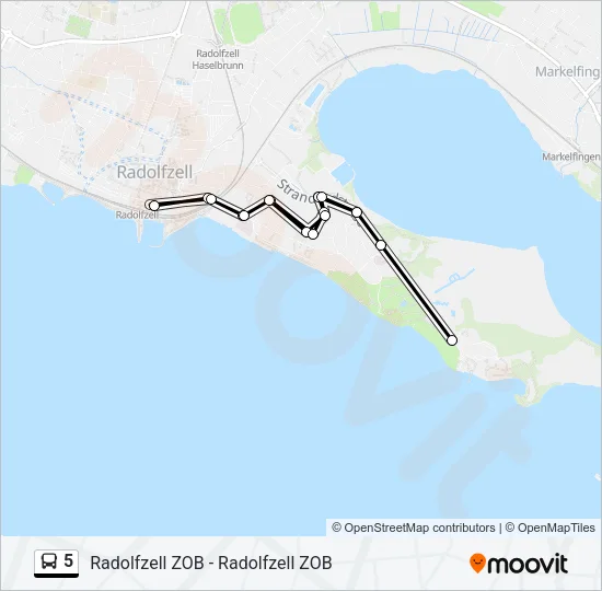 5 Bus Line Map