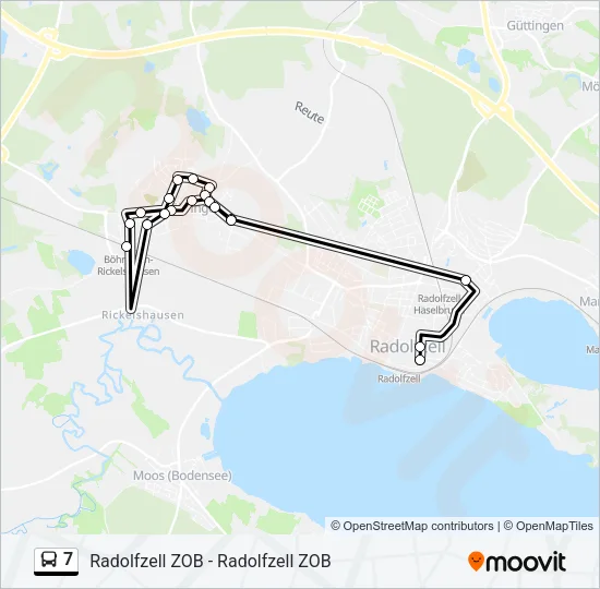 7 Bus Line Map
