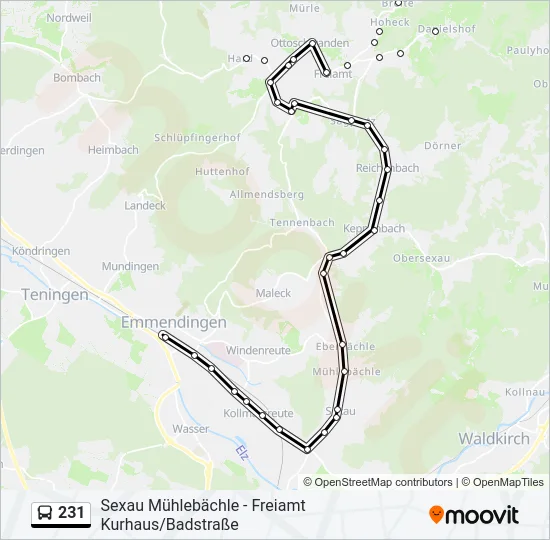 231 Bus Line Map