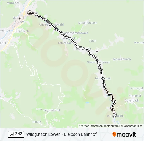 242 Bus Line Map