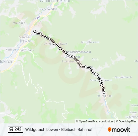 242 Bus Line Map