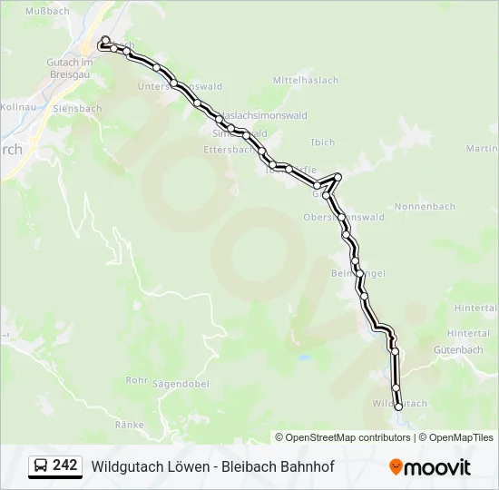 242 Bus Line Map
