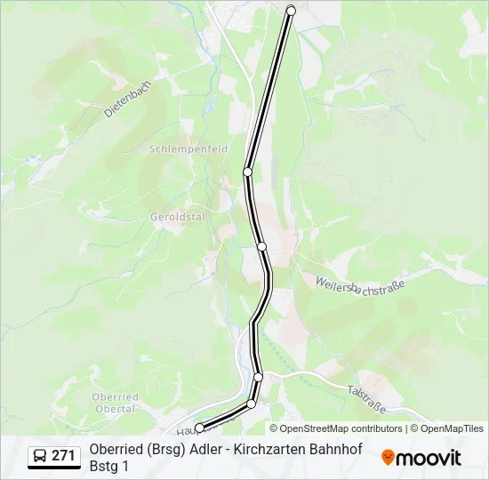 271 Bus Line Map