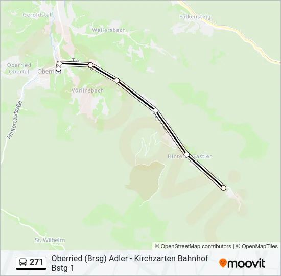 271 Bus Line Map