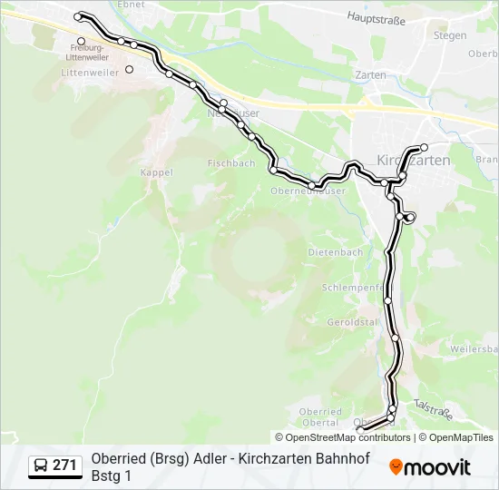 271 Bus Line Map