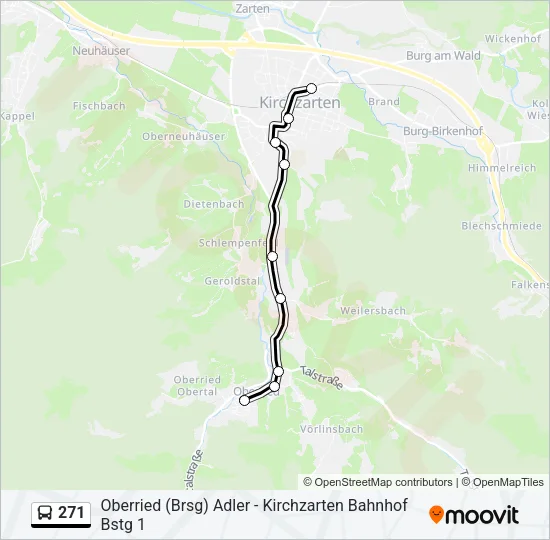 271 Bus Line Map