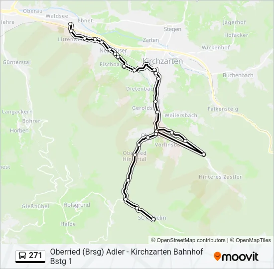 271 Bus Line Map