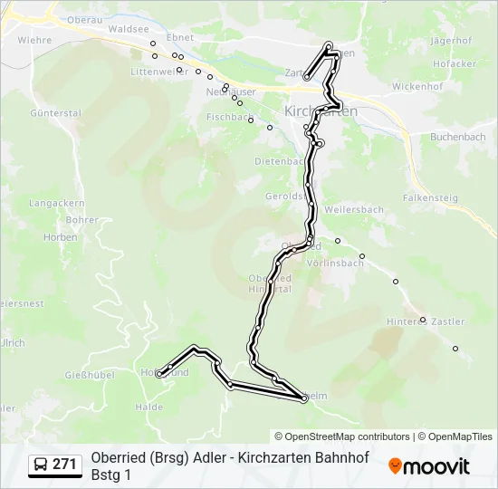 271 Bus Line Map