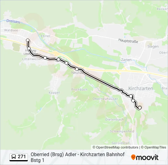 271 Bus Line Map