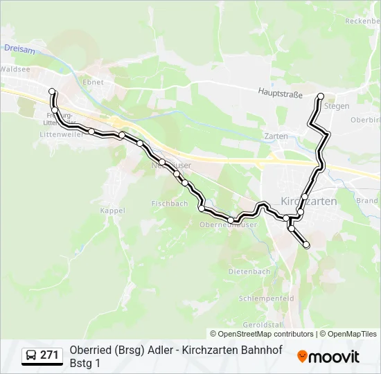 271 Bus Line Map