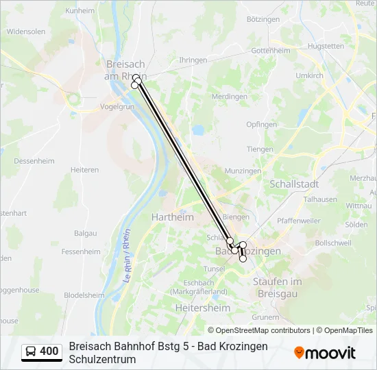 400 Bus Line Map