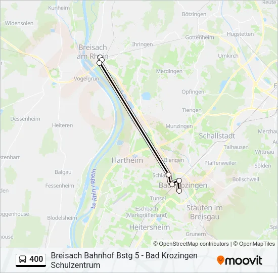400 Bus Line Map