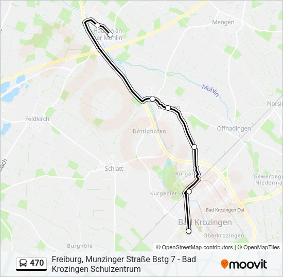 470 Bus Line Map