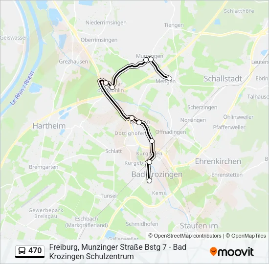 470 Bus Line Map