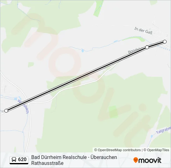 620 Bus Line Map
