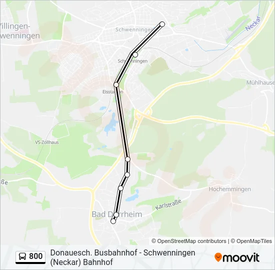 800 Bus Line Map