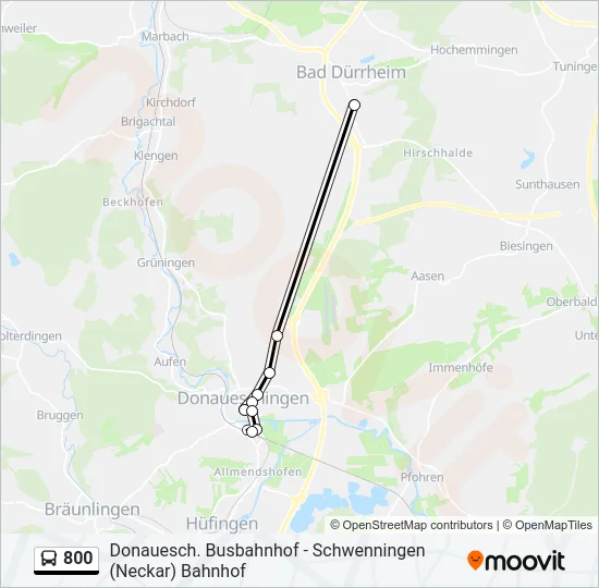 800 Bus Line Map