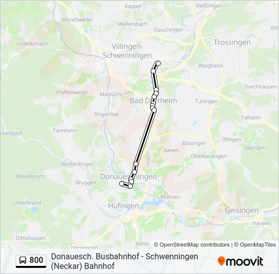 800 Bus Line Map