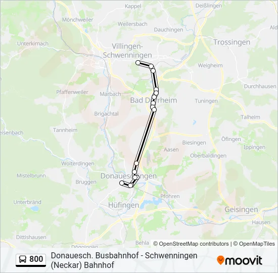 800 Bus Line Map