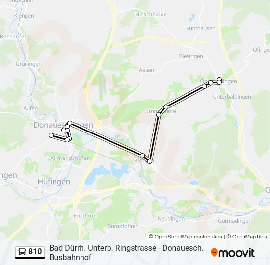 810 Bus Line Map
