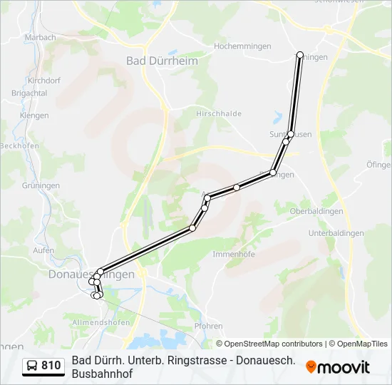 810 Bus Line Map