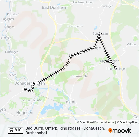 810 Bus Line Map