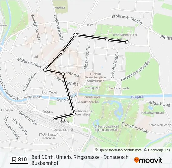 810 Bus Line Map
