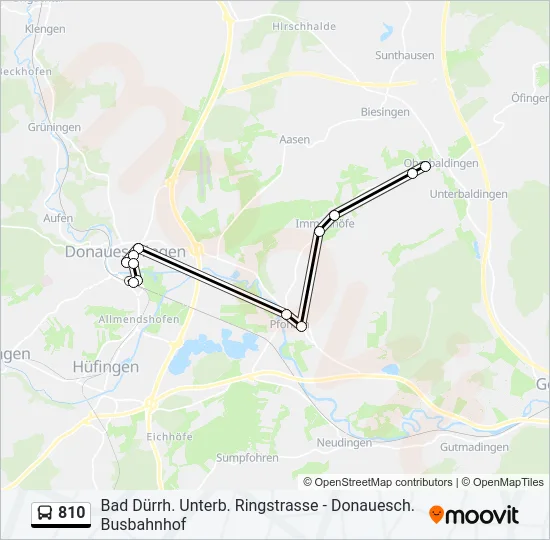 810 Bus Line Map