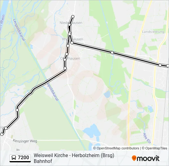 7200 Bus Line Map