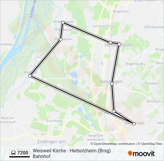 7200 Bus Line Map