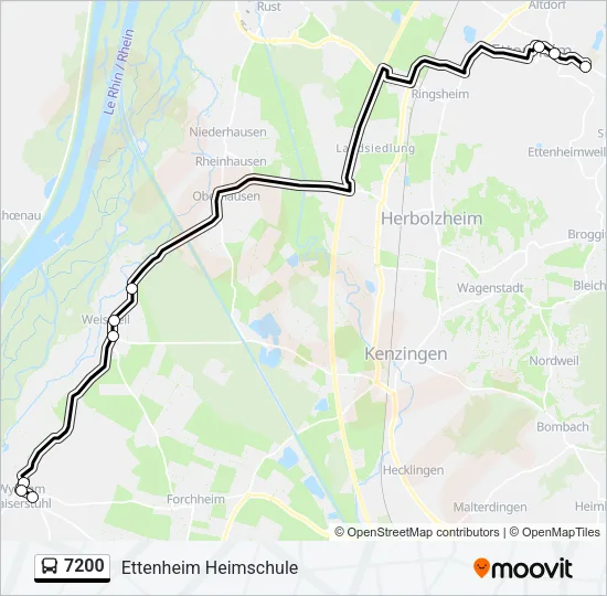 7200 Bus Line Map