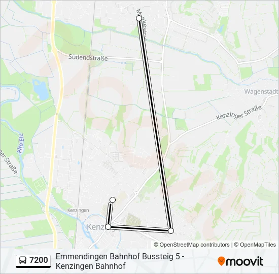 7200 Bus Line Map