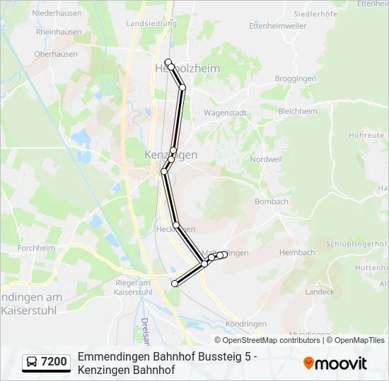 7200 Bus Line Map