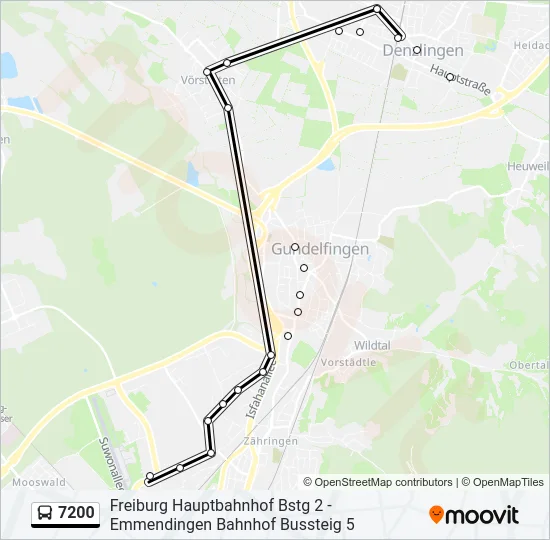 7200 Bus Line Map