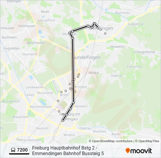 7200 Bus Line Map