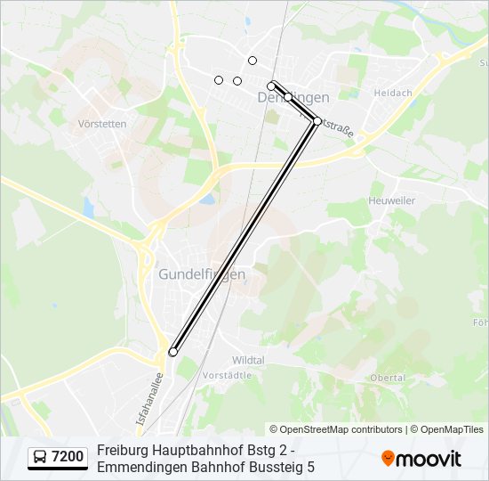 Маршрут 7200: Расписание, Карты И Остановки - Freiburg.