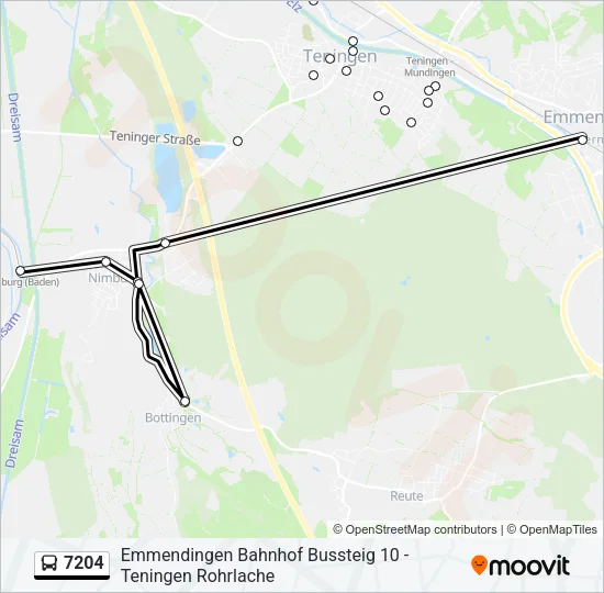 7204 Bus Line Map