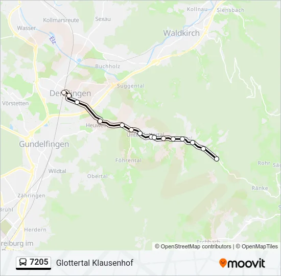 7205 Bus Line Map