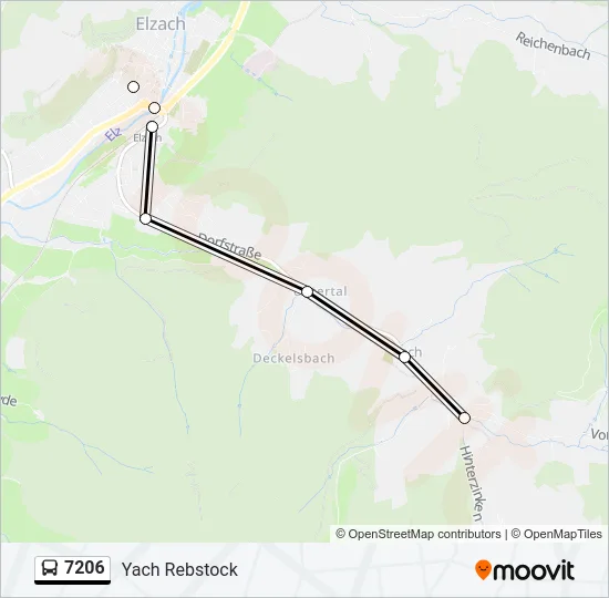 7206 Bus Line Map
