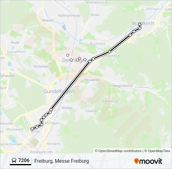 7206 Bus Line Map