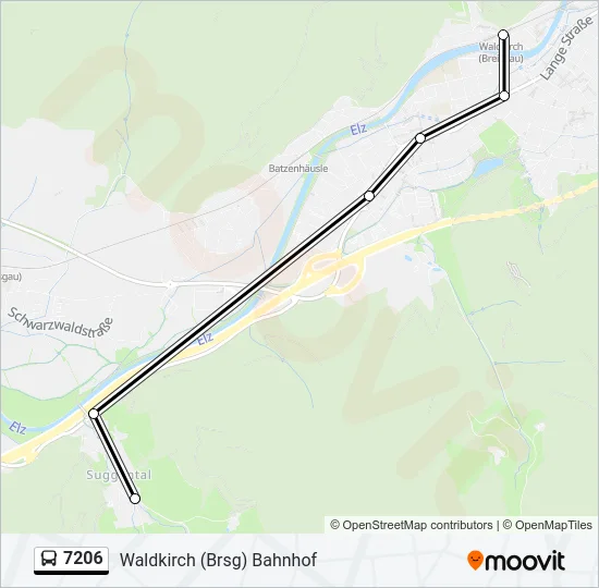 7206 Bus Line Map