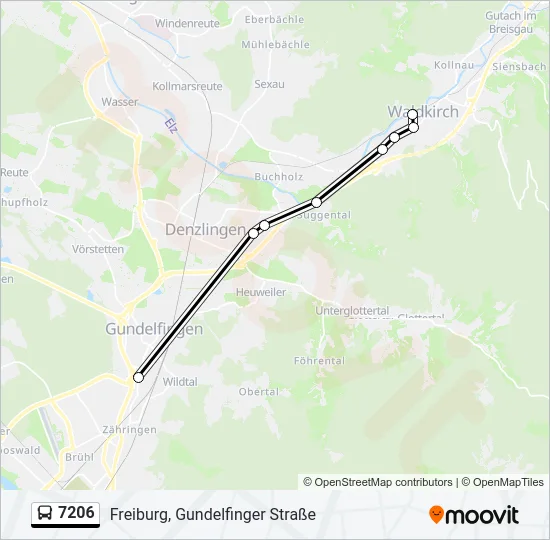 7206 Bus Line Map