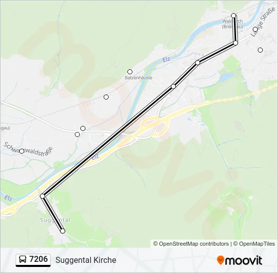 7206 Bus Line Map